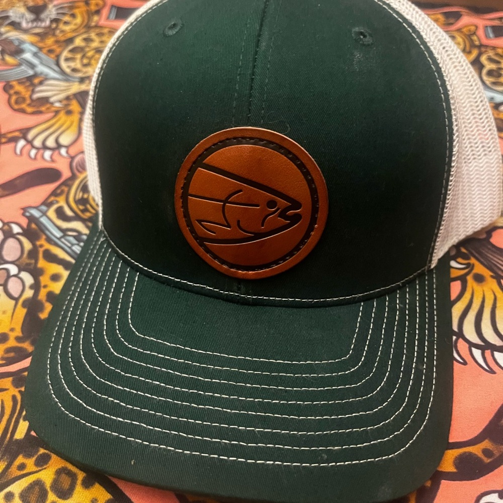 Stlhd fishing green adjustable Richardson mesh trucker hat